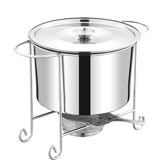 Stock Pot Round with Lid Hotpot Pot for Party Restaurant Pasta, Noodles, Egg without Handle