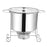 Stock Pot Round with Lid Hotpot Pot for Party Restaurant Pasta, Noodles, Egg without Handle