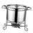 Stock Pot Round with Lid Hotpot Pot for Party Restaurant Pasta, Noodles, Egg with Handle