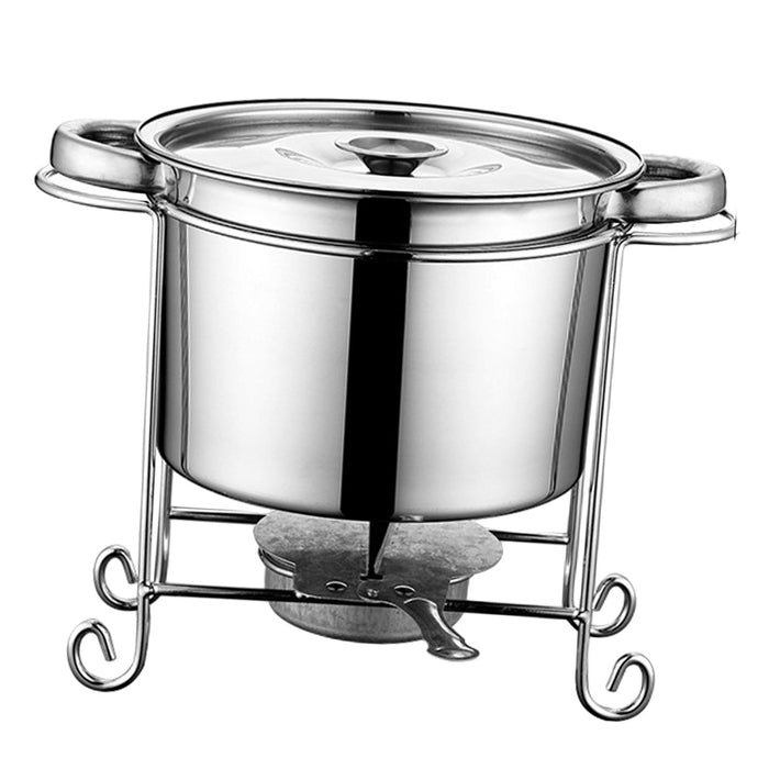 Stock Pot Round with Lid Hotpot Pot for Party Restaurant Pasta, Noodles, Egg with Handle