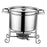 Stock Pot Round with Lid Hotpot Pot for Party Restaurant Pasta, Noodles, Egg with Handle