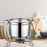 Stock Pot Round with Lid Hotpot Pot for Party Restaurant Pasta, Noodles, Egg with Handle