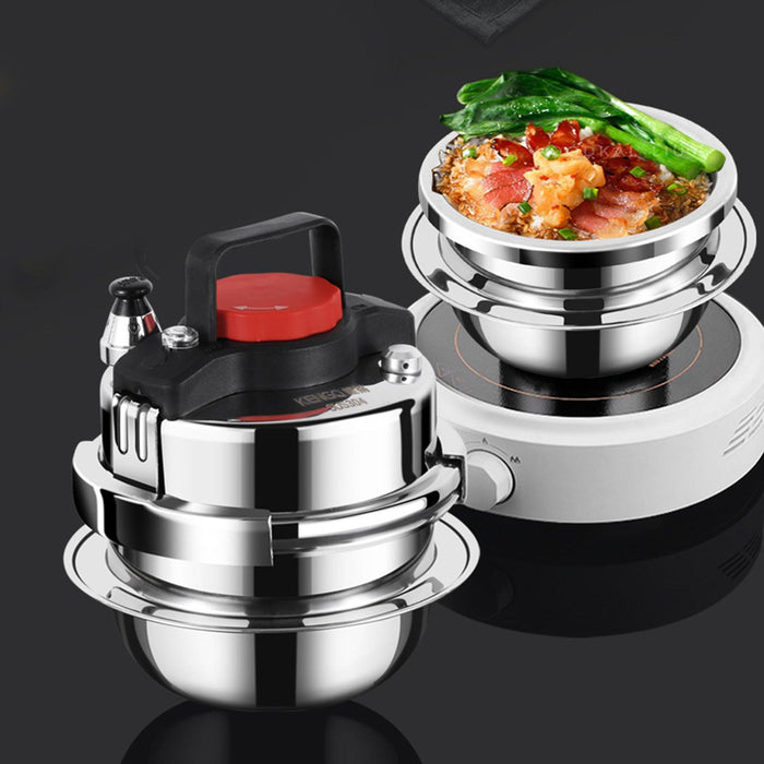 Stainless Steel Pressure Cooker for Commercial Kitchen Gas or Electric 0.8L