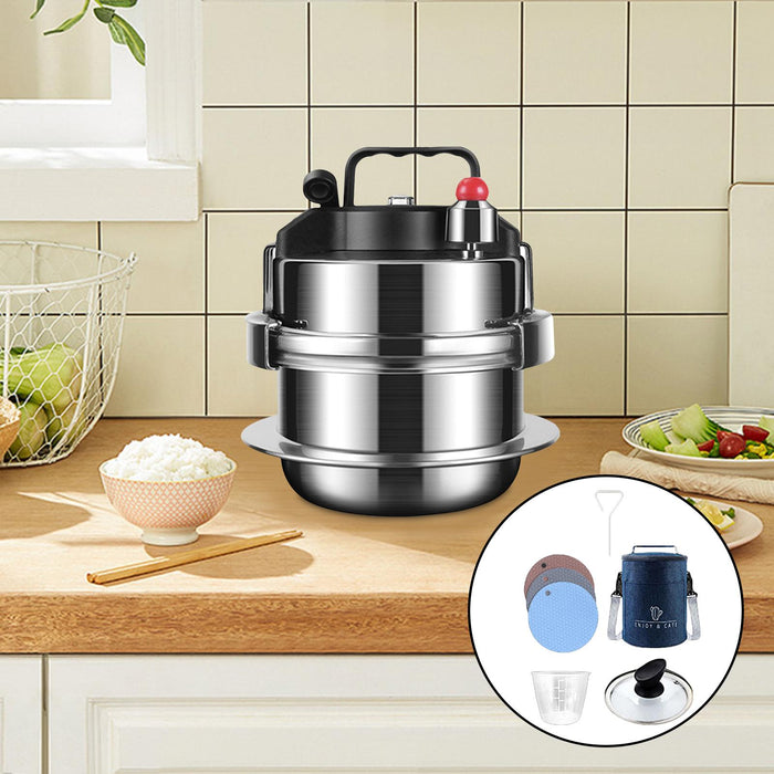 Stainless Steel Pressure Cooker for Commercial Kitchen Gas or Electric 0.8L