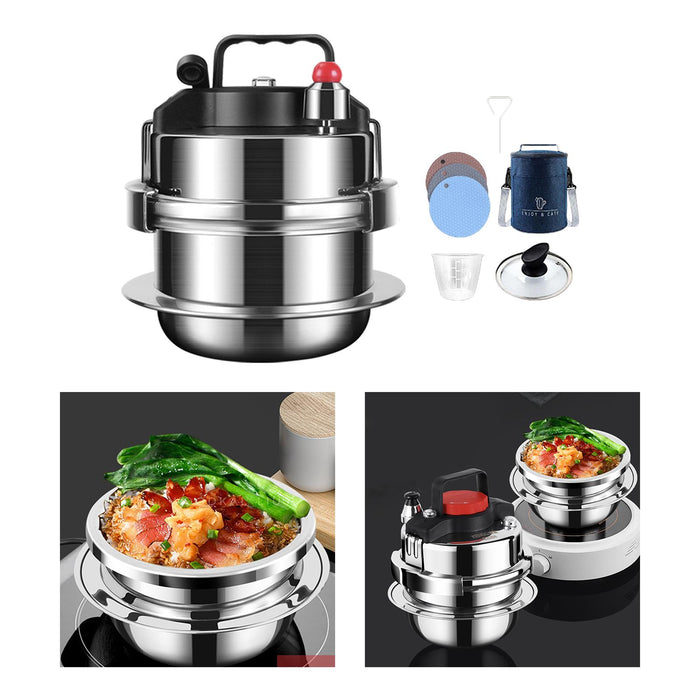 Stainless Steel Pressure Cooker for Commercial Kitchen Gas or Electric 0.8L