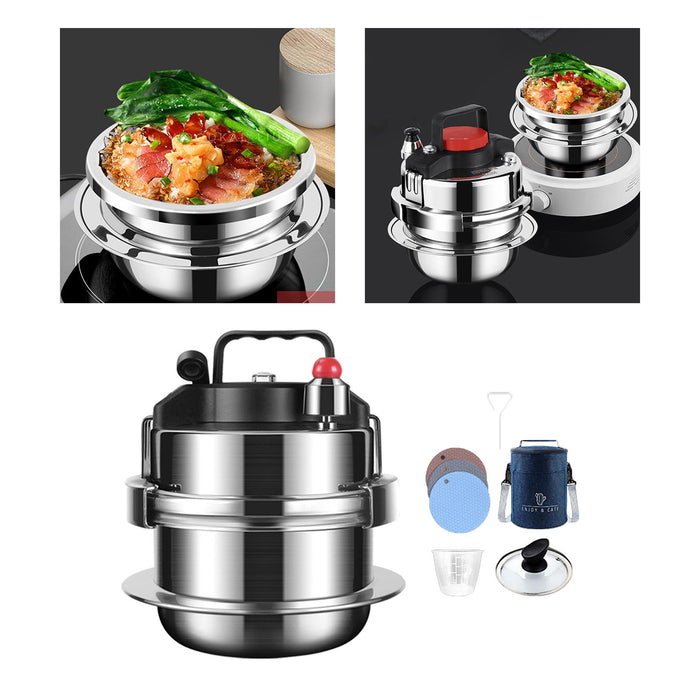 Stainless Steel Pressure Cooker for Commercial Kitchen Gas or Electric 2.0L