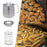 Stainless Steel Deep Fryer Pot with Lid for Oils Storage Onion Rings Boiling 1.5L