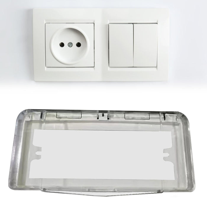 Switch Outlet Cover Socket Waterproof Box for Outdoor Restaurant Accessories Clear Style C