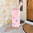 Umbrella Rack Storage Bin Square Umbrella Holder for Folding Umbrellas Canes pink