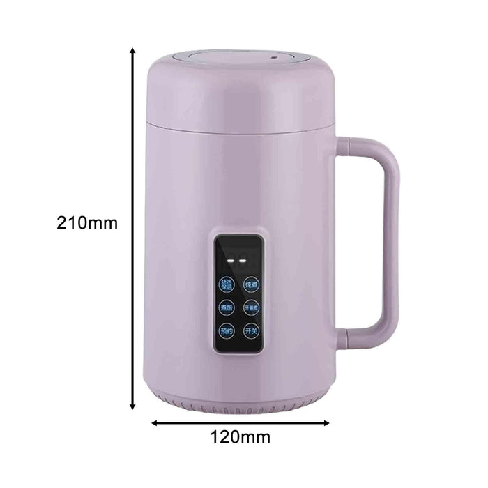 1L Rice Cooker Multipurpose Portable Electric Pot for Kithcen Household Meat Purple