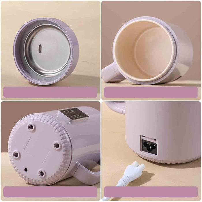 1L Rice Cooker Multipurpose Portable Electric Pot for Kithcen Household Meat Purple