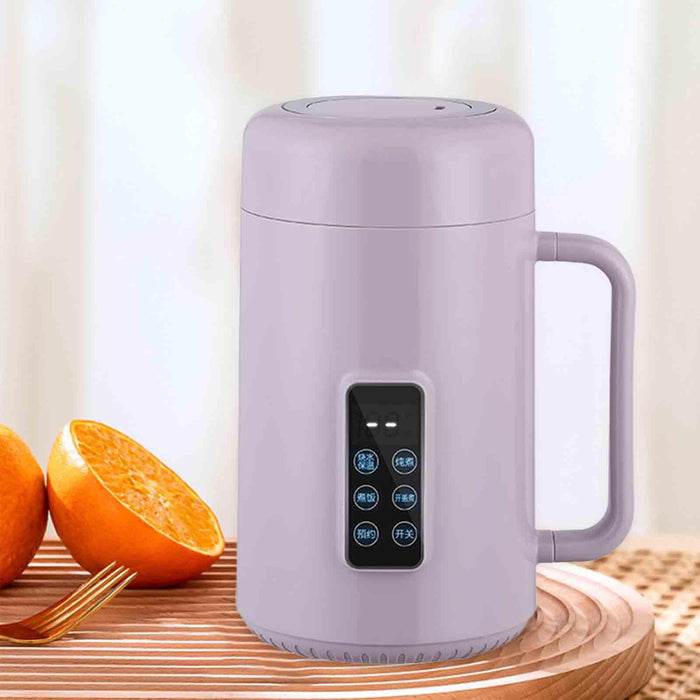 1L Rice Cooker Multipurpose Portable Electric Pot for Kithcen Household Meat Purple