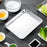 Stainless Steel Nonstick Easy to Clean Baking Sheet for Party Kitchen Baking 22.8cmx14.8cmx1.2cm