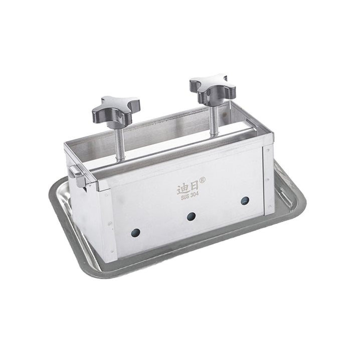 Stainless Steel Ham Meat Pressing Mold Box for Kitchen Tool Hamburger Making 1kg