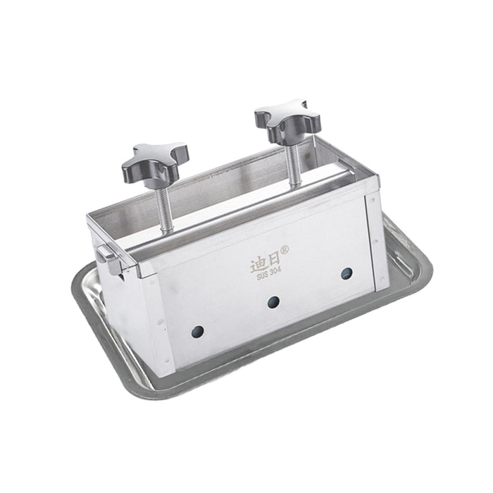 Stainless Steel Ham Meat Pressing Mold Box for Kitchen Tool Hamburger Making 1kg