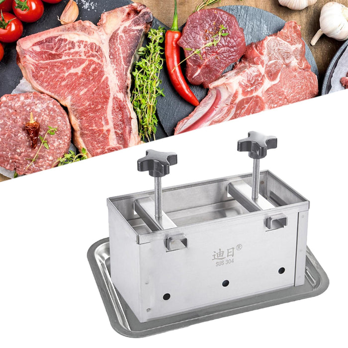 Stainless Steel Ham Meat Pressing Mold Box for Kitchen Tool Hamburger Making 2kg