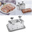 Stainless Steel Ham Meat Pressing Mold Box for Kitchen Tool Hamburger Making 2kg