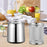 Stainless Steel Deep Fryer Pot Grease Keepers for Cooking Oils Storage Baking 2.0L