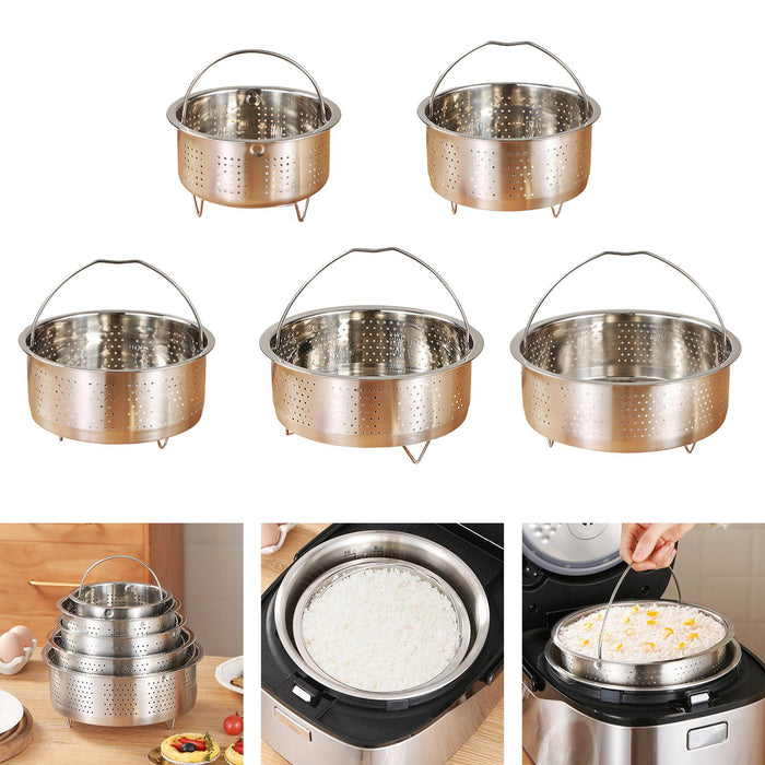 Veggie Steamer Basket Strainer Steamer Insert for Dumpling Dumplings Chicken 13.8x8cm