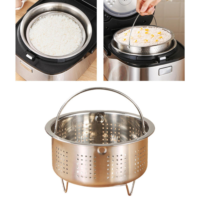 Veggie Steamer Basket Strainer Steamer Insert for Dumpling Dumplings Chicken 13.8x8cm