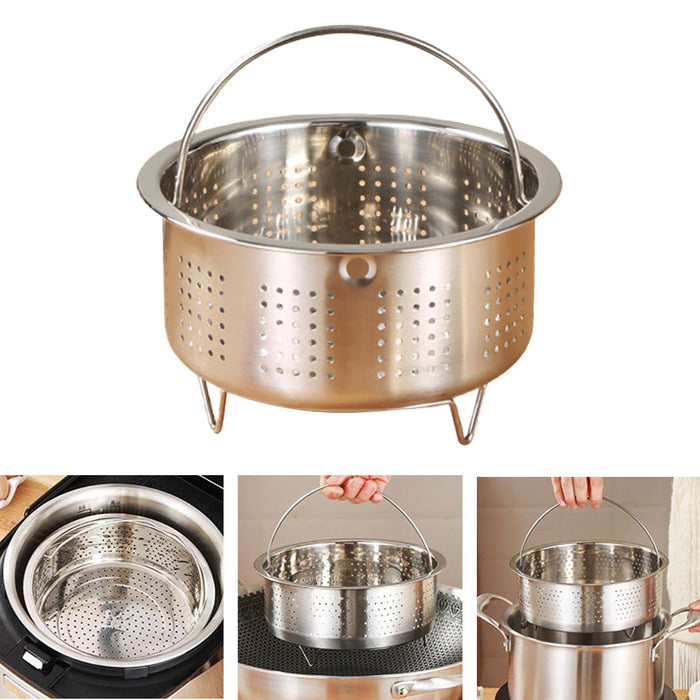 Veggie Steamer Basket Strainer Steamer Insert for Dumpling Dumplings Chicken 13.8x8cm