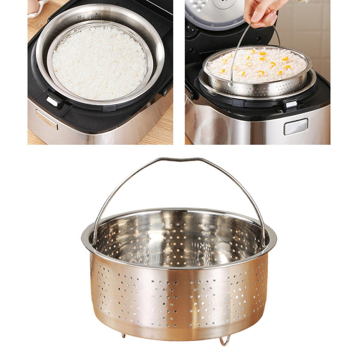 Veggie Steamer Basket Strainer Steamer Insert for Dumpling Dumplings Chicken 17.5x9.5cm