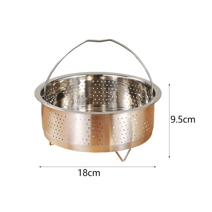 Veggie Steamer Basket Strainer Steamer Insert for Dumpling Dumplings Chicken 20x9.5cm