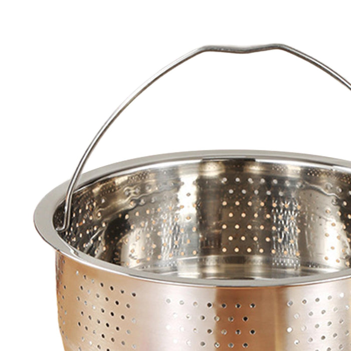 Veggie Steamer Basket Strainer Steamer Insert for Dumpling Dumplings Chicken 20x9.5cm