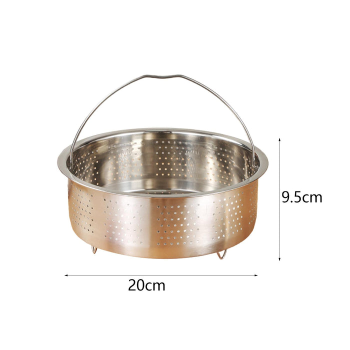 Veggie Steamer Basket Strainer Steamer Insert for Dumpling Dumplings Chicken 22x9.5cm