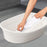 Washboard Basin Portable Non Slip Cleaning Basin for Pants Hand Wash Laundry White