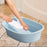 Washboard Basin Portable Non Slip Cleaning Basin for Pants Hand Wash Laundry Blue