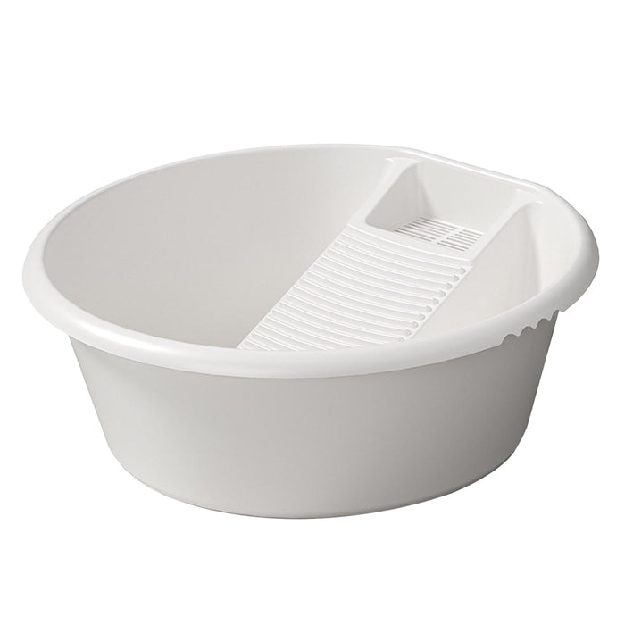 Washboard Basin Convenient Pp Cleaning Basin for Blouses Socks T Shirts White