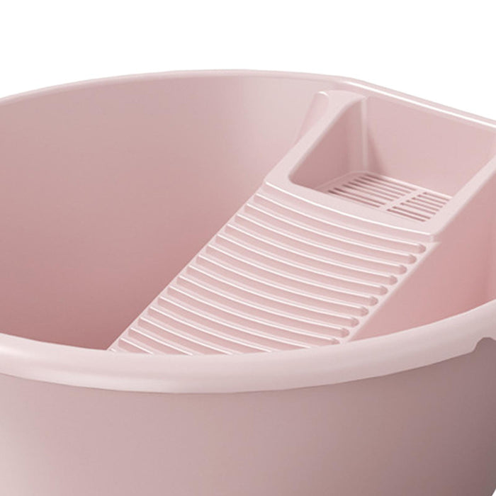 Washboard Basin Convenient Pp Cleaning Basin for Blouses Socks T Shirts Pink