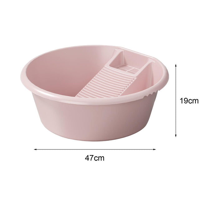 Washboard Basin Convenient Pp Cleaning Basin for Blouses Socks T Shirts Pink