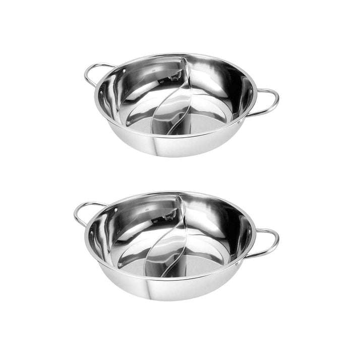 Stainless Steel Hot Pot Hot Pot Cooker Hot Pot Pan for Party Home Restaurant