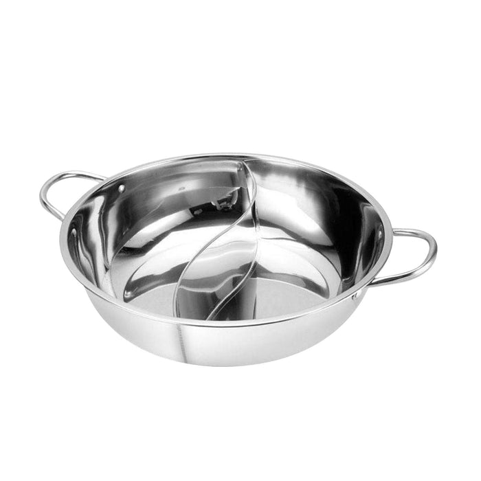 Stainless Steel Hot Pot Hot Pot Cooker Hot Pot Pan for Party Home Restaurant