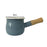 17oz Mini Sauce Pan with Wooden Handle for Heating Milk Melting Butter Coffee Light Blue