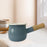 17oz Mini Sauce Pan with Wooden Handle for Heating Milk Melting Butter Coffee Light Blue