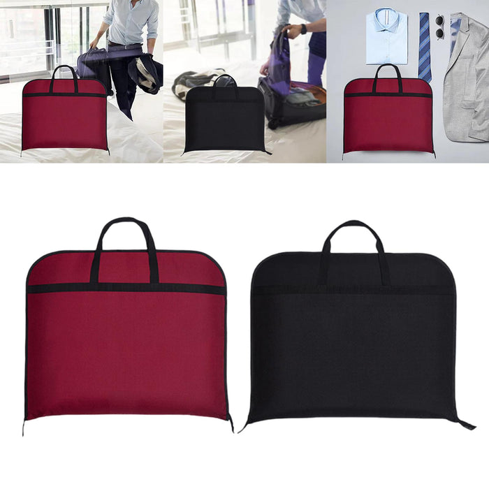 Suit Cover Clothes Cover Men Women Hanging Suit Bag for suits Coats Uniforms Red