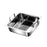 Stainless Steel Hot Pot Multiuse Square Cookware for Festival Camping Hiking Two Compartments