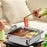 Stainless Steel Hot Pot Multiuse Square Cookware for Festival Camping Hiking Two Compartments