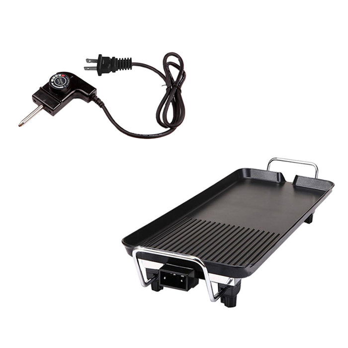 Crofta Electric Grill Multifunctional BBQ Assesories Korean BBQ Grill Grill Griddle L