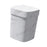 Trash Can Trash Bin Wastebasket Compost Bin for Laundry Room Entryway Garage M white