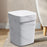 Trash Can Trash Bin Wastebasket Compost Bin for Laundry Room Entryway Garage M white