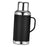 Large Insulated Water Bottle 1.2L Portable Beverage Tumbler for Driving Gift Black