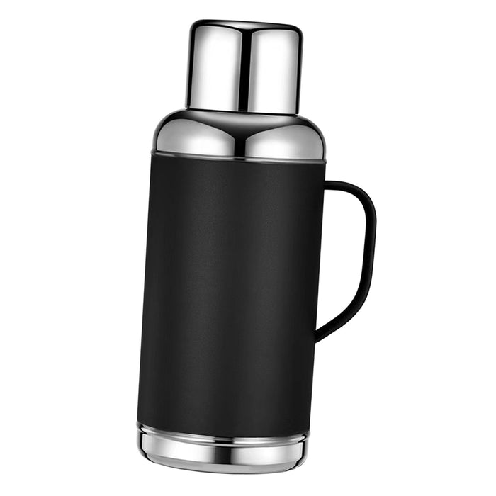 Large Insulated Water Bottle 1.2L Portable Beverage Tumbler for Driving Gift Black