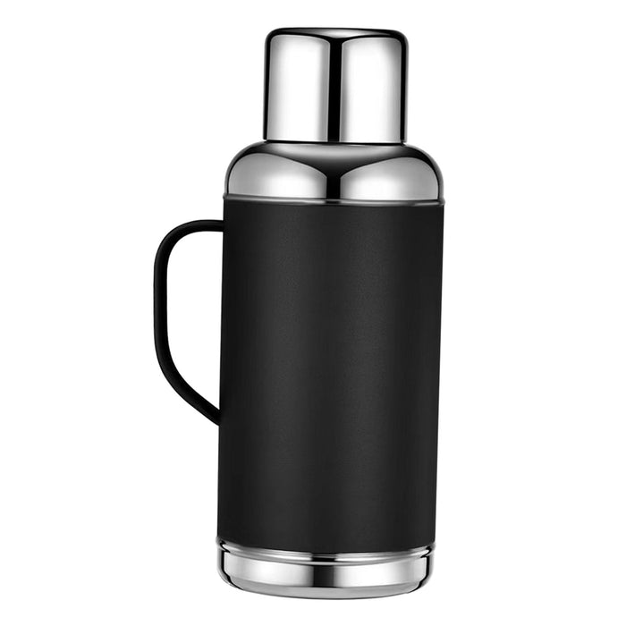 Large Insulated Water Bottle 1.2L Portable Beverage Tumbler for Driving Gift Black