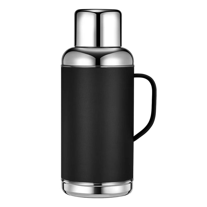 Large Insulated Water Bottle 1.2L Portable Beverage Tumbler for Driving Gift Black