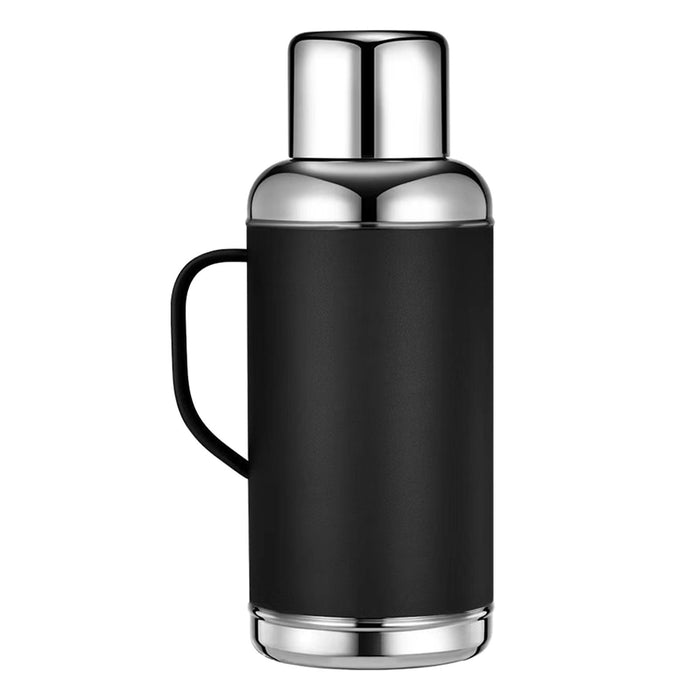 Large Insulated Water Bottle 1.2L Portable Beverage Tumbler for Driving Gift Black