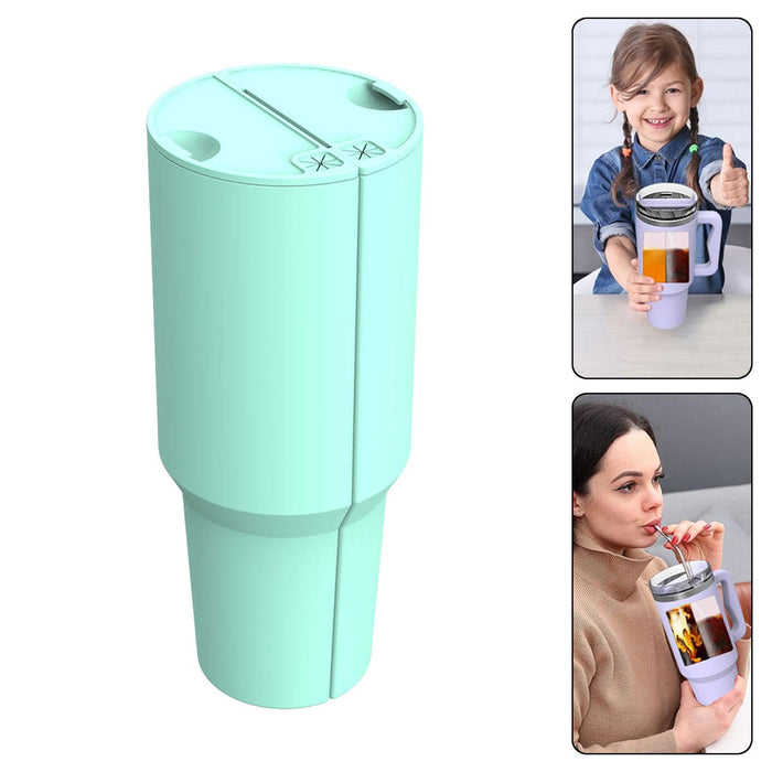 Drink Separator Silicone Cup Separator for 40oz Tumbler Office Holiday Event Cyan